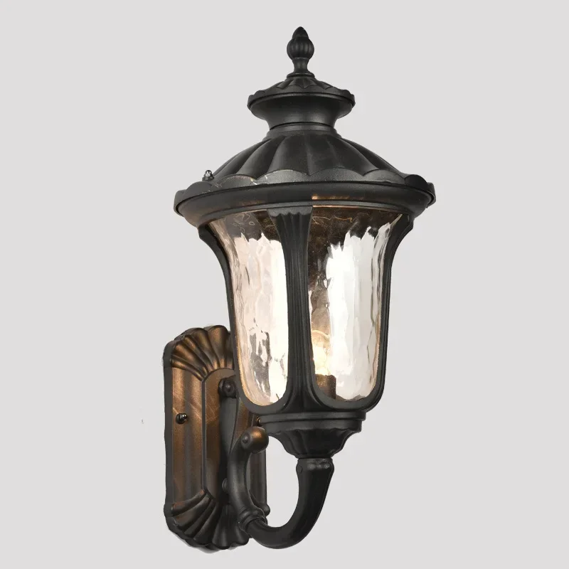 Европейский настенный светильник для двора антикварная вилла сада уличный