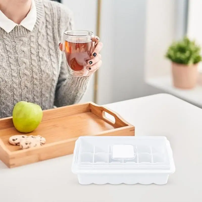 Форма для льда квадратная форма 18 ячеек с крышкой дома паба отеля бара тавина