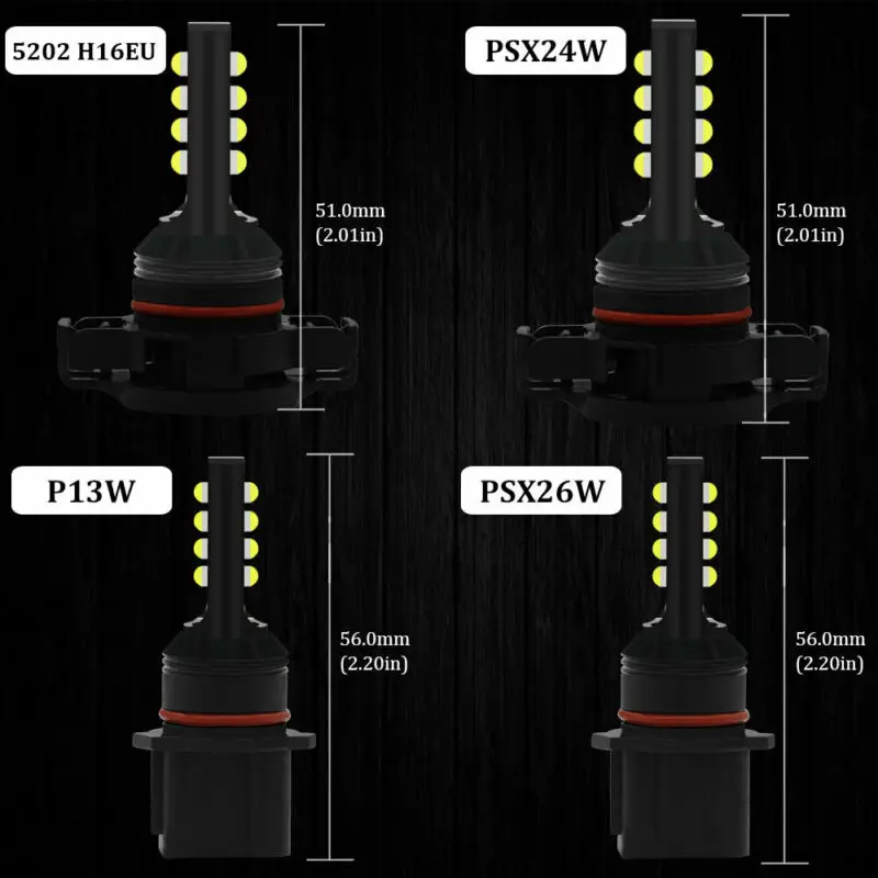 

1Pair Car Universal H1 LED Headlight Fog Lights Bulbs Kit High Low Beam 6000K 20000LM White Fog Lamp Replacement Accessories