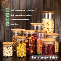 container for cereals glass jars sealed cans with cover kitchen food storage bottles mason spice jars storage banks tea box