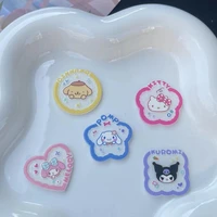 5pcs sanrio anime accessories kawaii hello kitty cute kuromi my melody cinnamoroll cartoon sweet phone case patch toy for girls