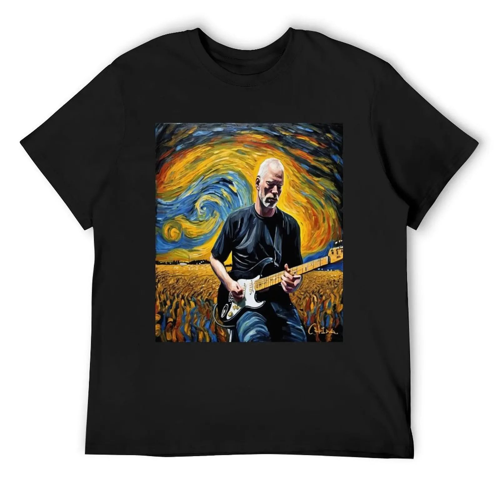 Футболка David Gilmour- Concert Performance винтажные футболки с рисунком рэпера мужские синим