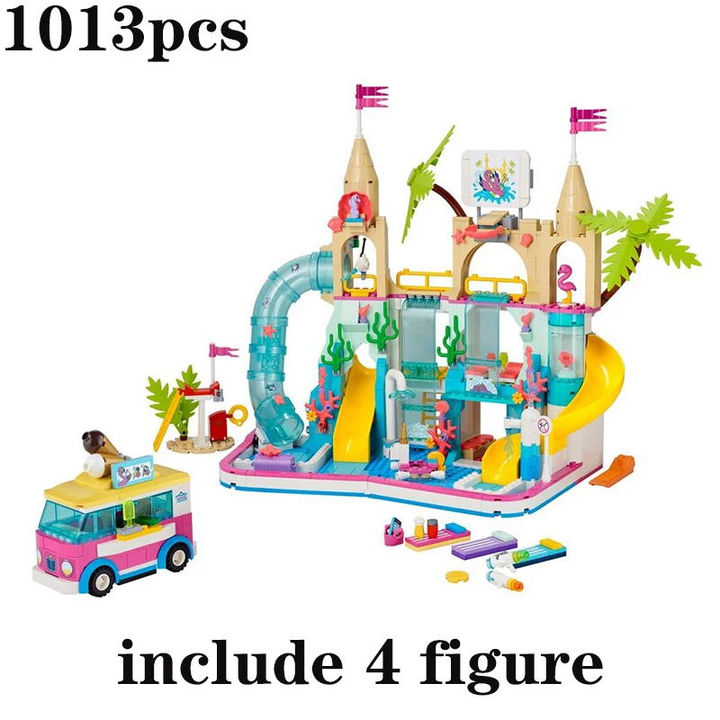 

New Citys Girls Summer Fun Water Park Model Set Building Blocks Bricks Friends Series 41430 Boys Toys Kids Birthday Xmas Gifts