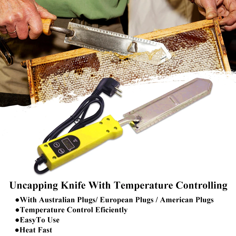 Beekeeping Electric Uncapping Therm Regulator Temperature Control Knife Beehive Tools Beekeeper Rapid Heating Honey Cutter