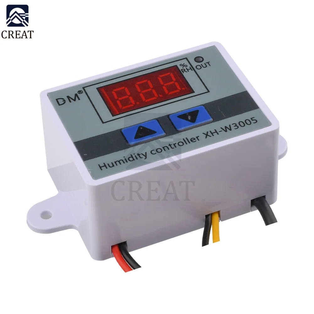 

Digital Humidity Controller 12V/24V/110V-220V Hygrometer Humidity Control Switch Hygrostat Humidity Sensor