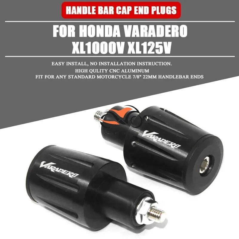 Ручки руля мотоцикла торцевые заглушки для XL1000V Varadero XL1000 XL125 V XL 1000 125 аксессуары