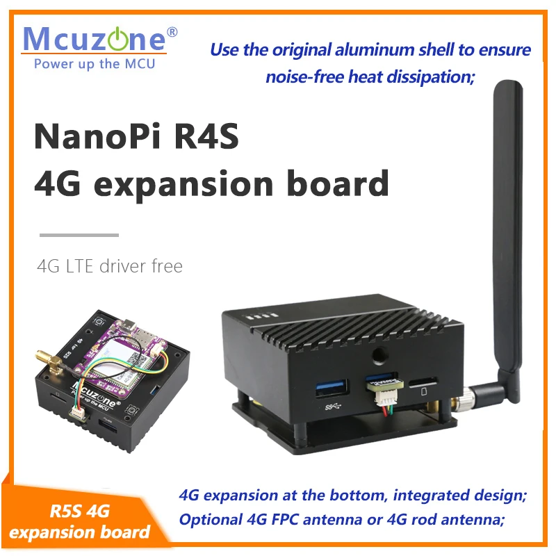 NanoPi R4S 4G LTE expansion board,NL668-EU CAT4 4G driver-free openwrt linux ubuntu,ZTE CAT 4G-EU