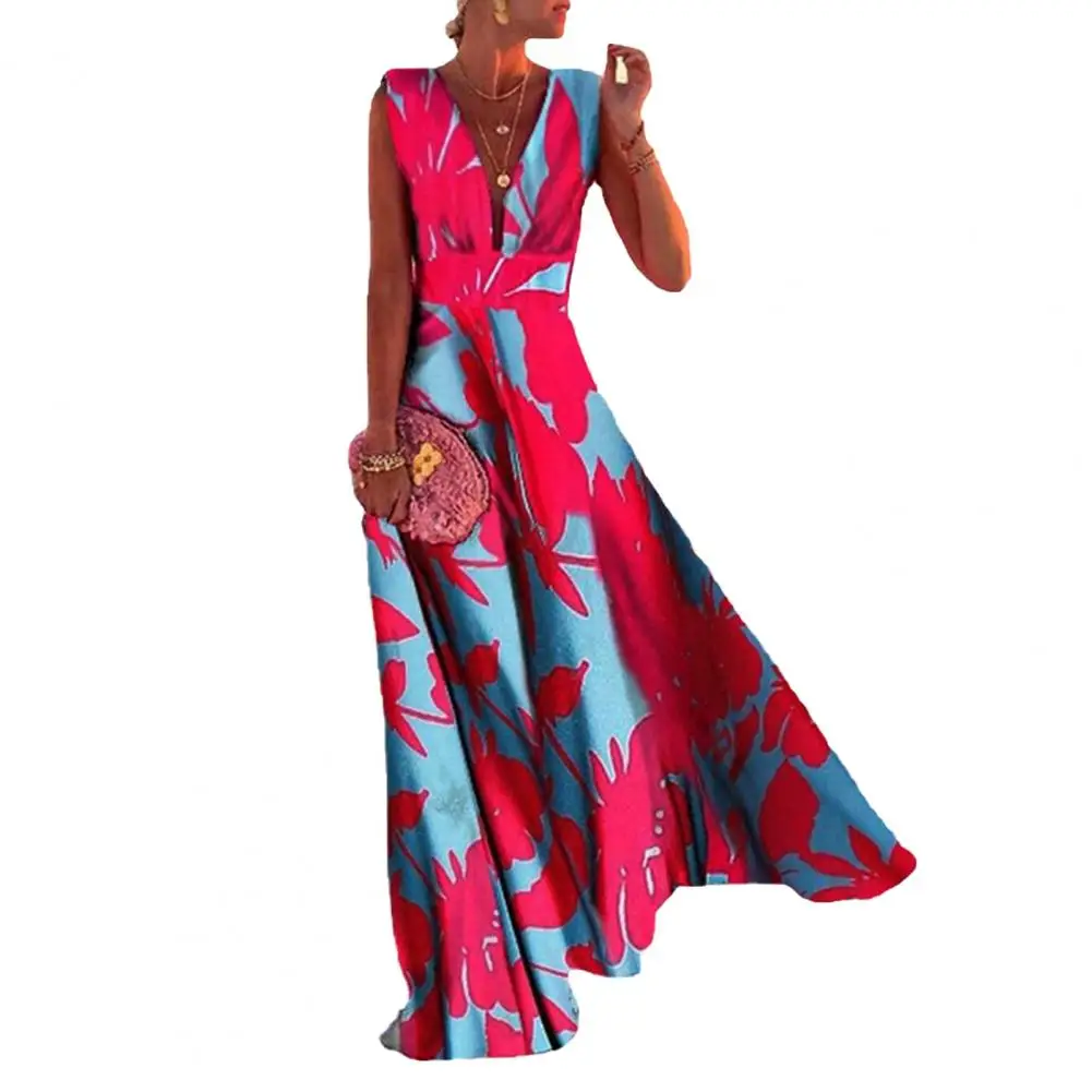 

Long Dress Classic Skin-touching Deep V-neck Female Clothes Elegant Dress Female Dress