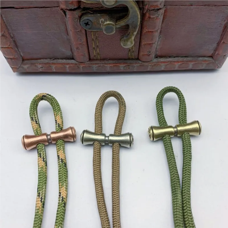 XM-funny Closure braided string knot end stick brass DIY umbrella rope accessory EDC tool accessory knife pendant