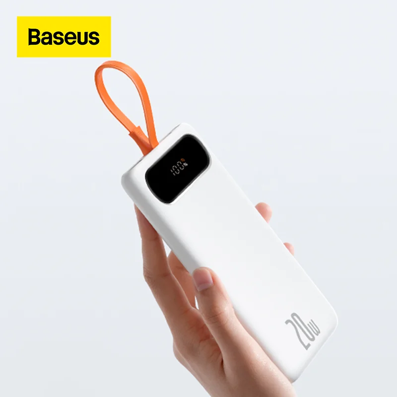 

Baseus Power Bank 10000mAh/20000mAh PD Fast Charging External Battery Charger 22.5W Powerbank For iPhone 13 Xiaomi Mi
