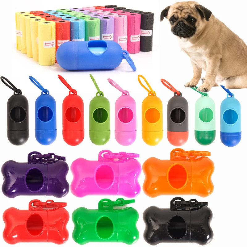 

New Pet Waste Bag Dispenser for Dog Waste Bag Holder Plastic Garbage Bag Dispenser Carrier Case Bullet Pet Dog Waste Poop Bags