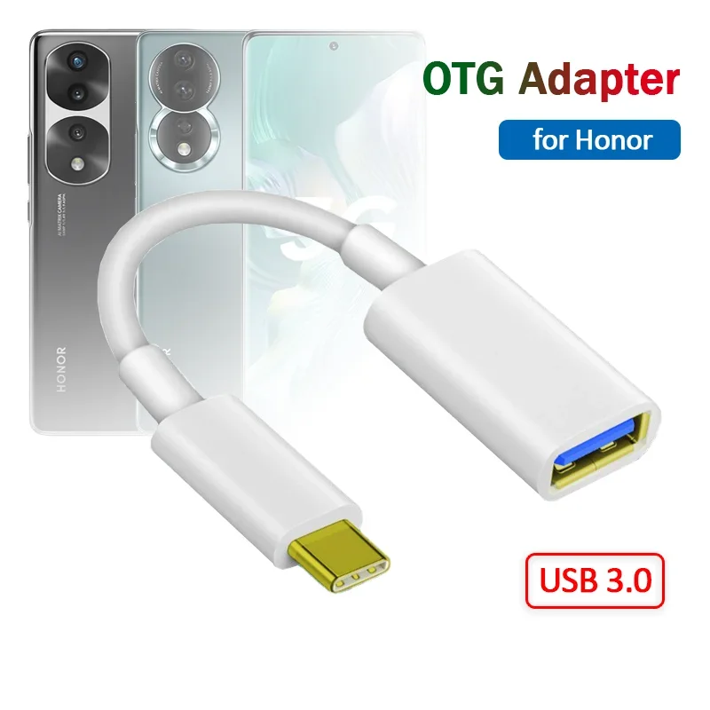 

USB 3.0 to Type-C OTG Adapter Cable for Huawei P20 P30 P40 P50 P60 Pro Lite Honor 20 30 50 60 70 80 90 Pro USB3 OTG Converter