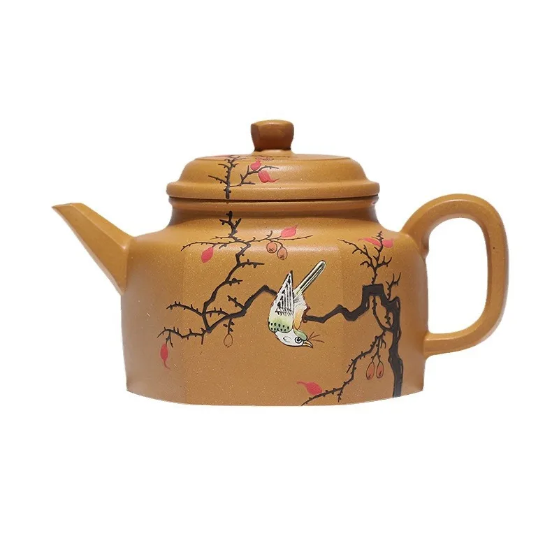 Высокое качество шестиугольный меч Liude Zhong Pot Yixing глиняный чайник ручной работы