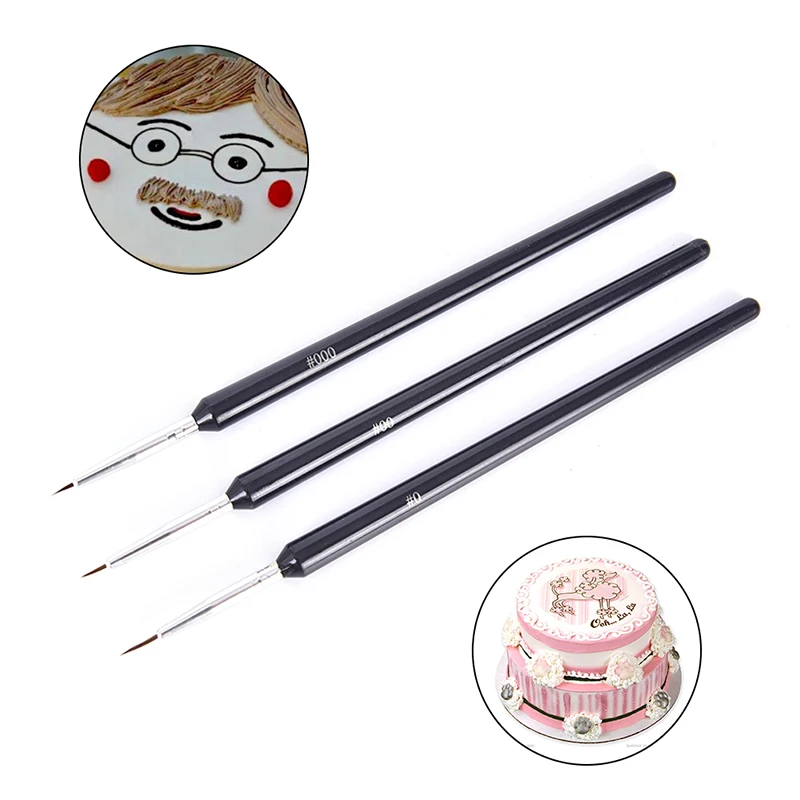 

3pcs Cake Icing Decorating Painting Brush Fondant Dusting Sugarcraft DIY Tool