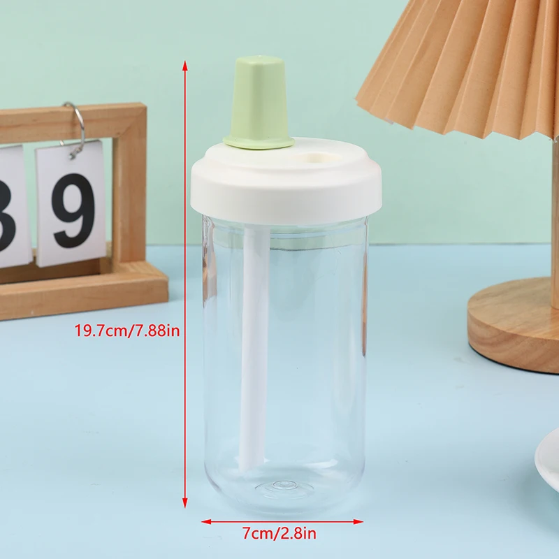 500 мл бутылки для воды пластиковая чашка сока молока с крышкой соломенная