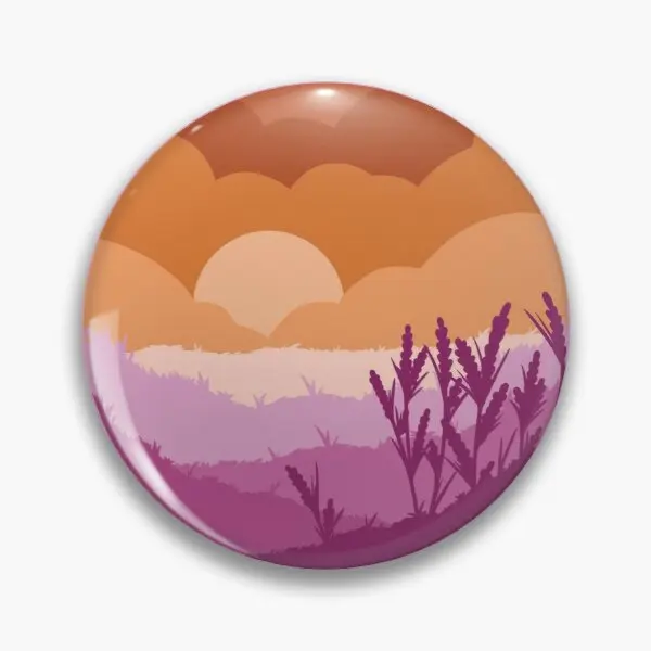 

Subtle Lesbian Flag Customizable Soft Button Pin Lover Creative Cute Jewelry Gift Hat Lapel Pin Cartoon Fashion Collar Brooch