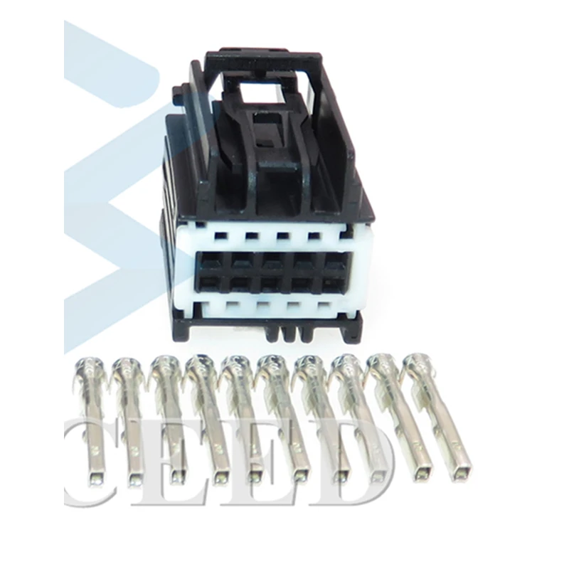 

1 компл. 10 контактов 0,6 серия автомобильная электрическая проводка гнездовой негерметичный штекер миниатюрный Автомобильный Стандарт освещенности 7283-9040-30 Штекерный разъем