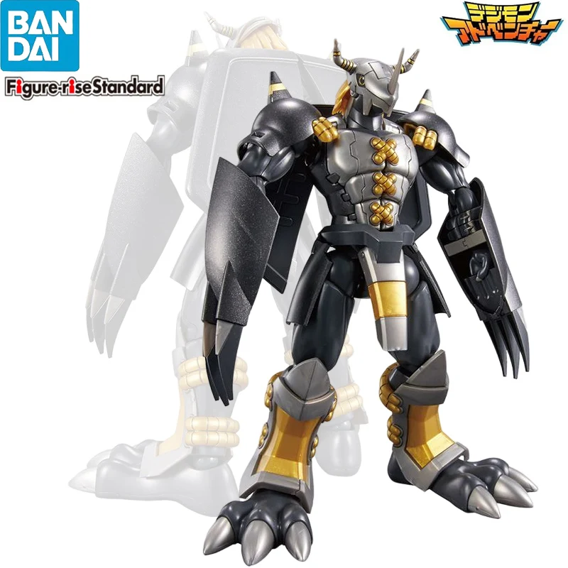 

Фигурка BANDAI-rise Standard Digimon Adventure, черная война, серая Сборная модель, ПВХ Аниме фигурки, коллекционная игрушка