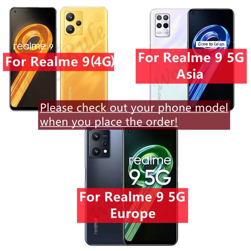 For Realme 9 Case Cover For OPPO Realme 9 Capas Ultra-Thin Armor Phone Bumper Shockproof Back TPU Soft Cover For Realme 9 Fundas
