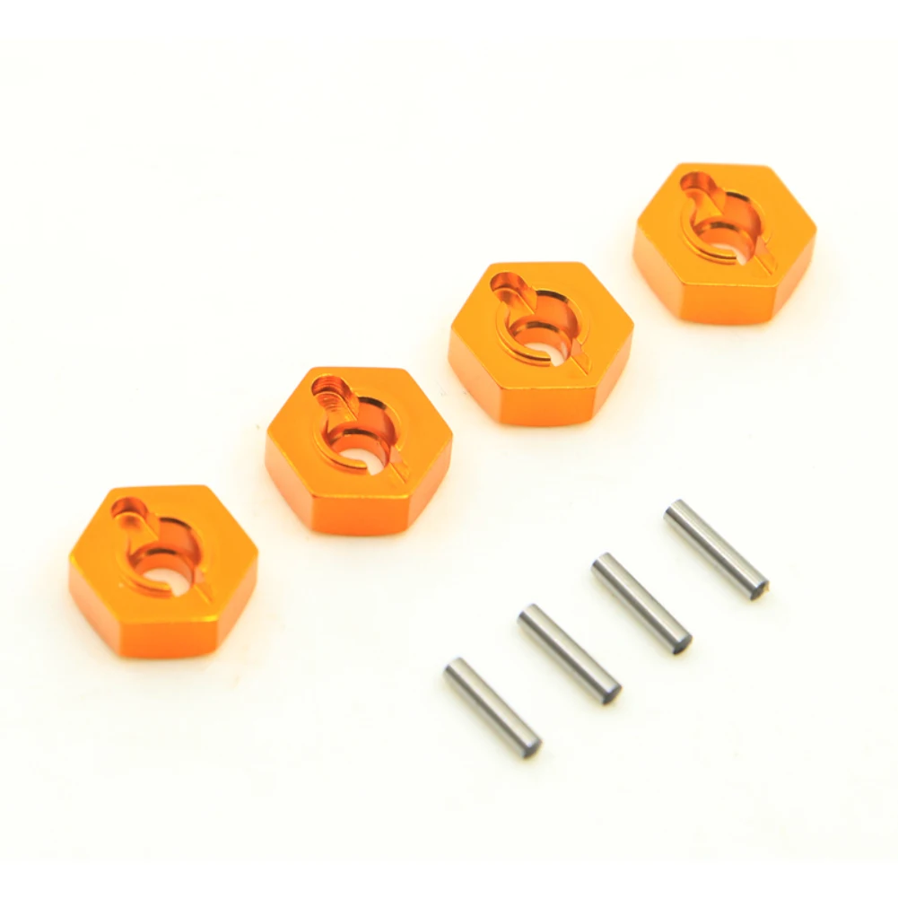 

4pcs Aluminum Alloy 12mm Combiner Wheel Hub Hex Adapter Upgrades For For 94101 94102 94103 94105 94106 94107 HSP RC Cars Parts