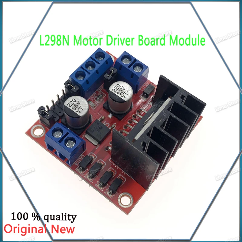 1 шт./лот! Плата контроллера драйвера двигателя L298N модуль L298 для Arduino Dual H Bridge