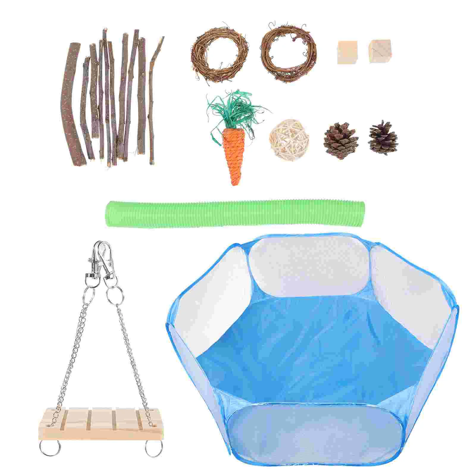 

Bunny Playpen Toy Hamster Tunnel Accessories Toys Cage Chinchilla Accessory Rat