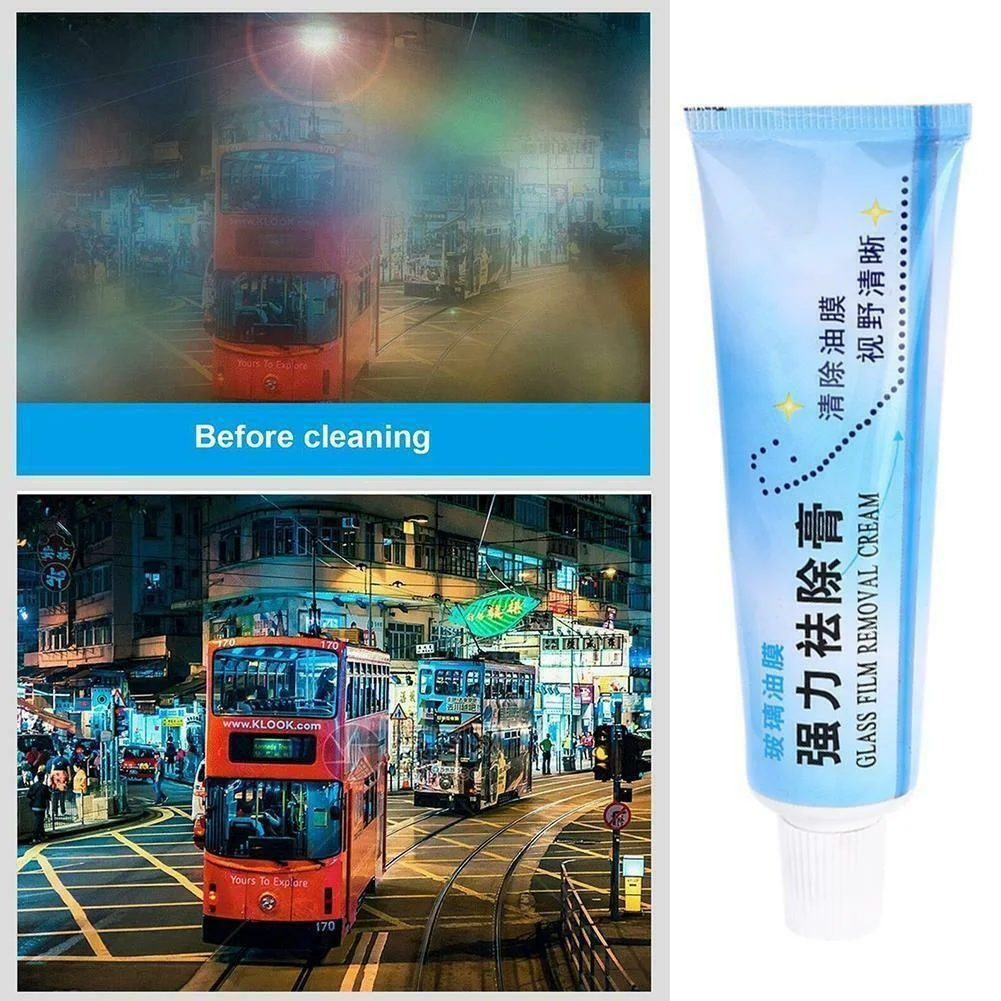 

Liquid Windshields Cleaning + Glass Sponge 1 Set 45g Accessories Cleaner