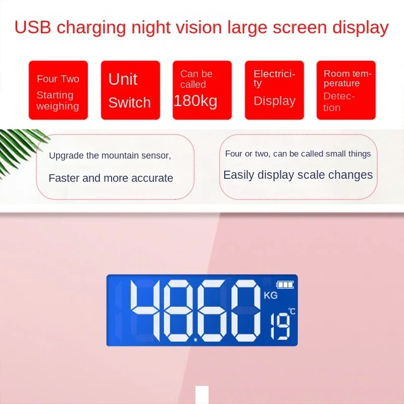 Электронные весы точный домашний прибор для измерения массы тела взрослых