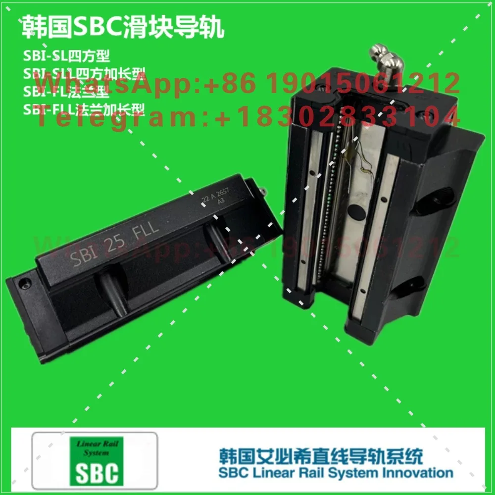 Фото Линейные направляющие-слайдеры Korea SBC SBI15 20 25 30 35 45FL FLL SL SLL HL/SBG №2