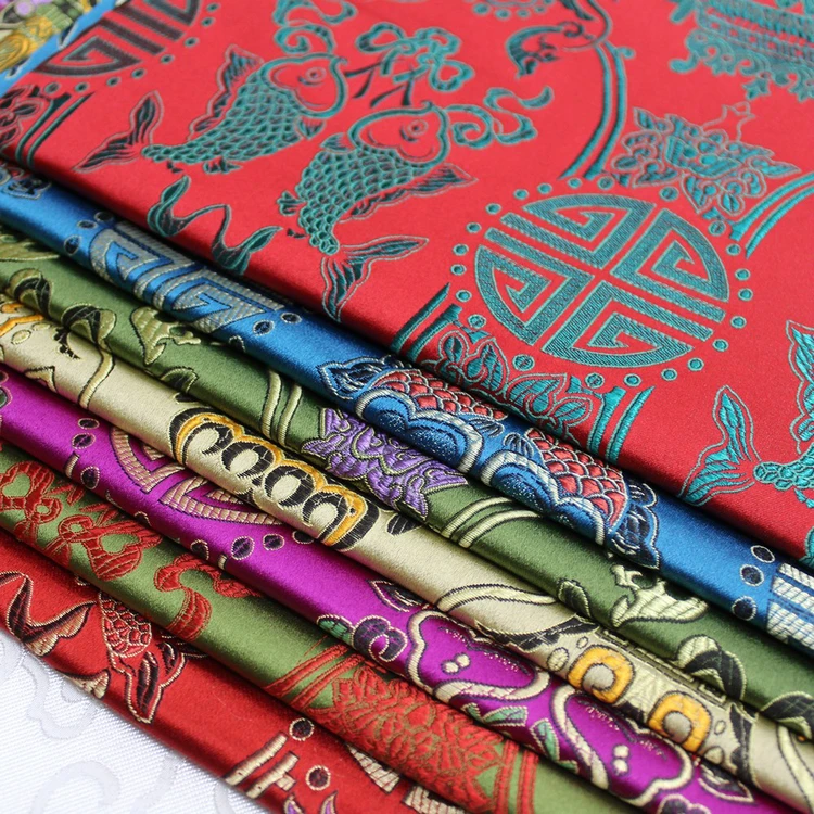 Жаккардовая жаккардовая парчовая шелковая ткань в китайском стиле сделай сам