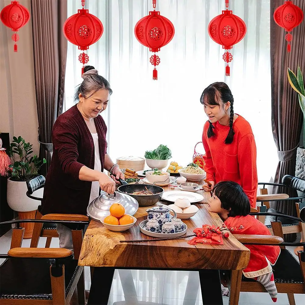 

Китайский новый год фетровый красный фонарь нетканый подвеска брама сделай сам украшение дворец фонарь на день байты предметы