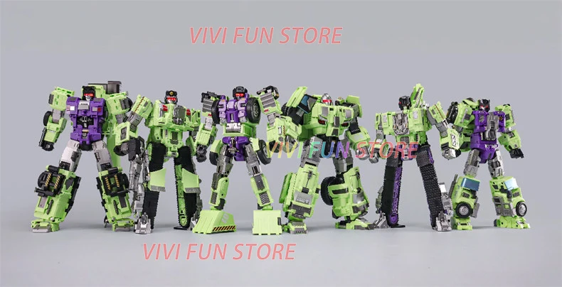 Фото В наличии MECHA INVASION GIANT LEGION Devastator Scrapper Hook Mixmaster Scavenger Bonecrusher Long Haul Модельные игрушки GLA-01-06 №4