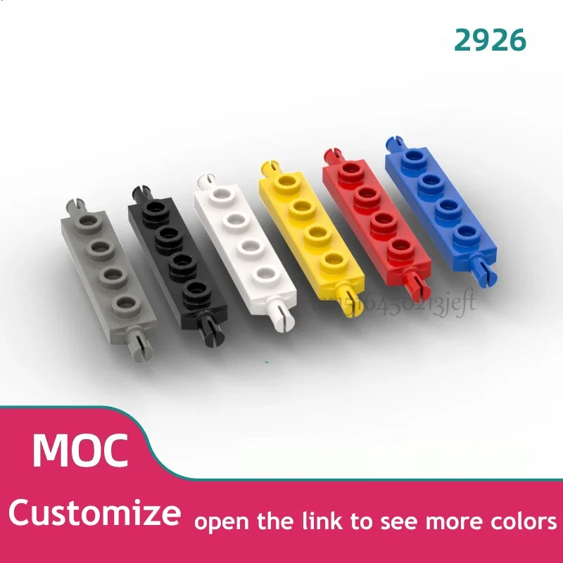 100 шт. MOC части кирпича 2926 Модифицированная пластина 1x4 с держателем колес