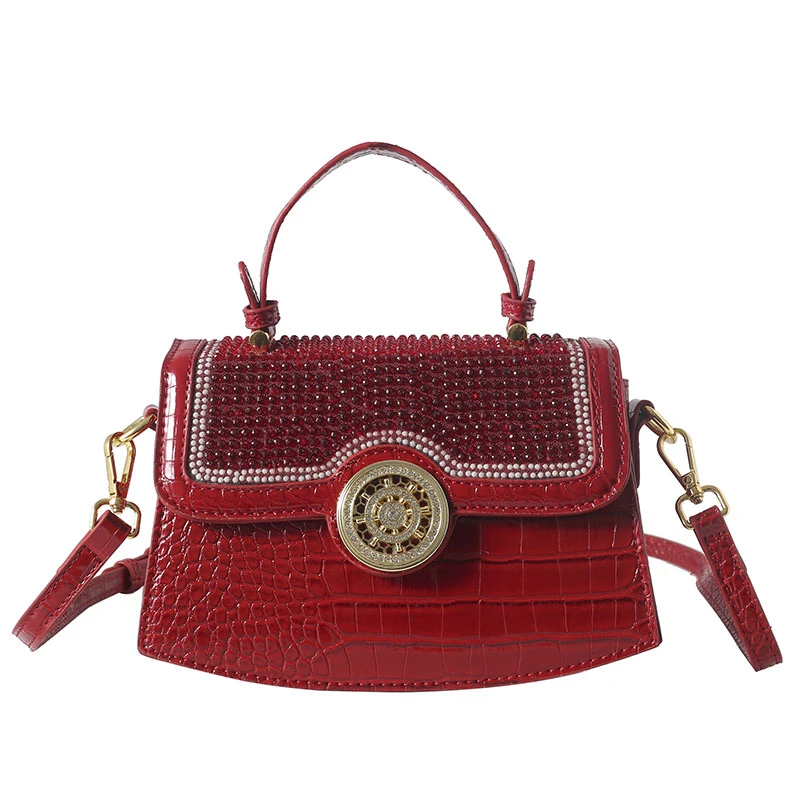 Блестящие бриллианты из искусственной кожи квадратные дизайнерские Роскошные