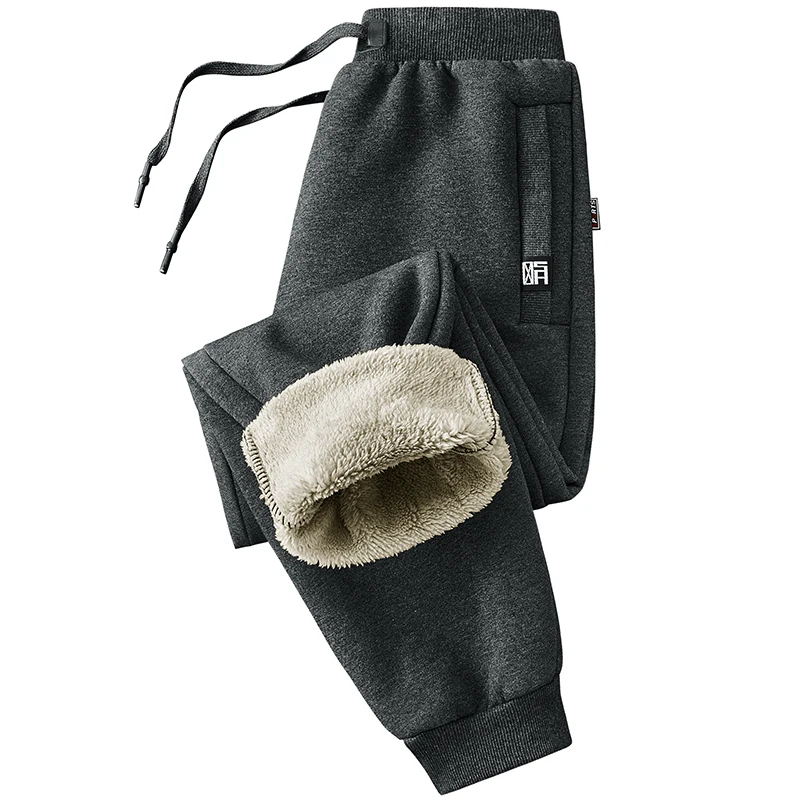 2022 New Winter Thick Warm Fleece Sweatpants Men Joggers Sportswear Black Grey Casual Track Pants Plus Size 6XL 7XL 8XL