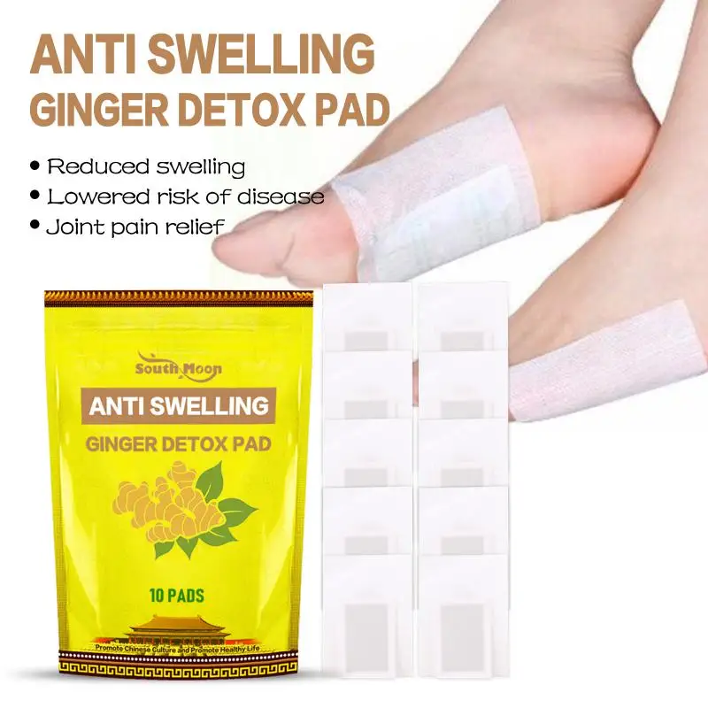 

10Pcs Natural Organic Herb Detox Foot Pads Stress Relief Remove Toxins Detoxification Cleansing Patches Health Care Foot Care