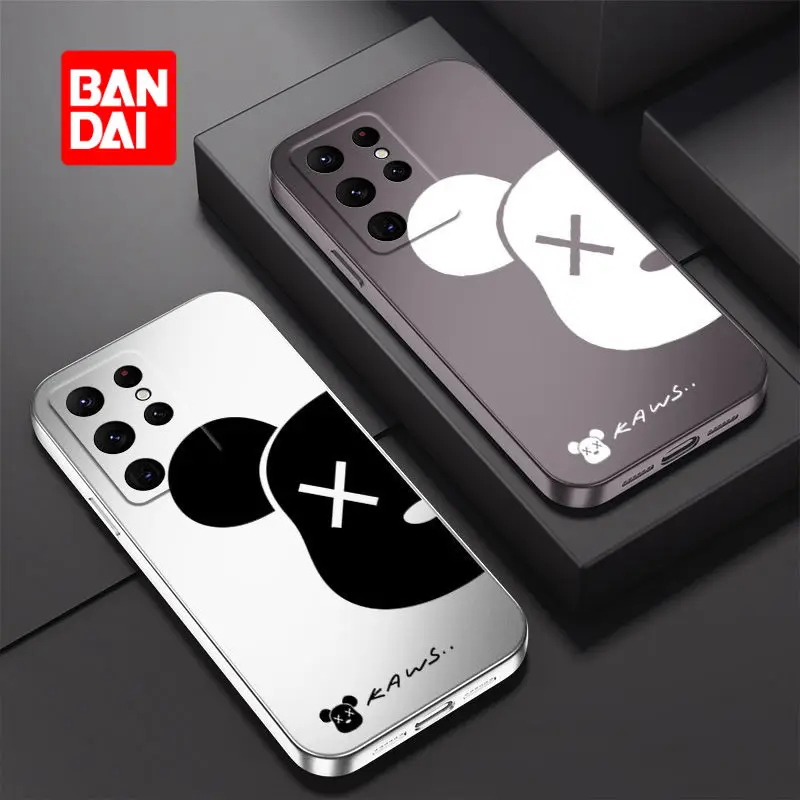 

Bandai Disney Cartoon Phone Case for Samsung Galaxy S 22 Ultra S22 Plating Back Cover Kawaii Soft Fundas Coque