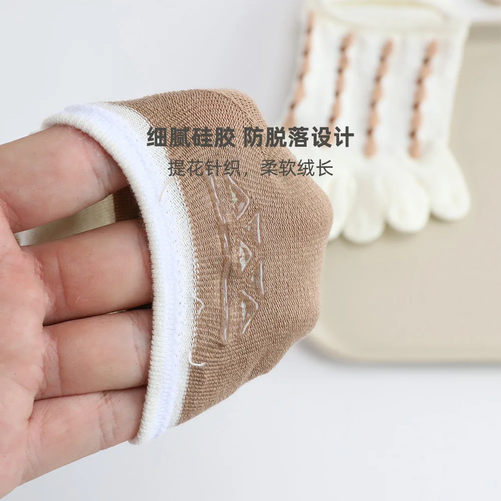 Women Five Toe Yoga Socks Non-Slip Bandage Ballet Dance Backless Sock Fitness Exercise Pilates Sport Ladies Socks Gym Slippers