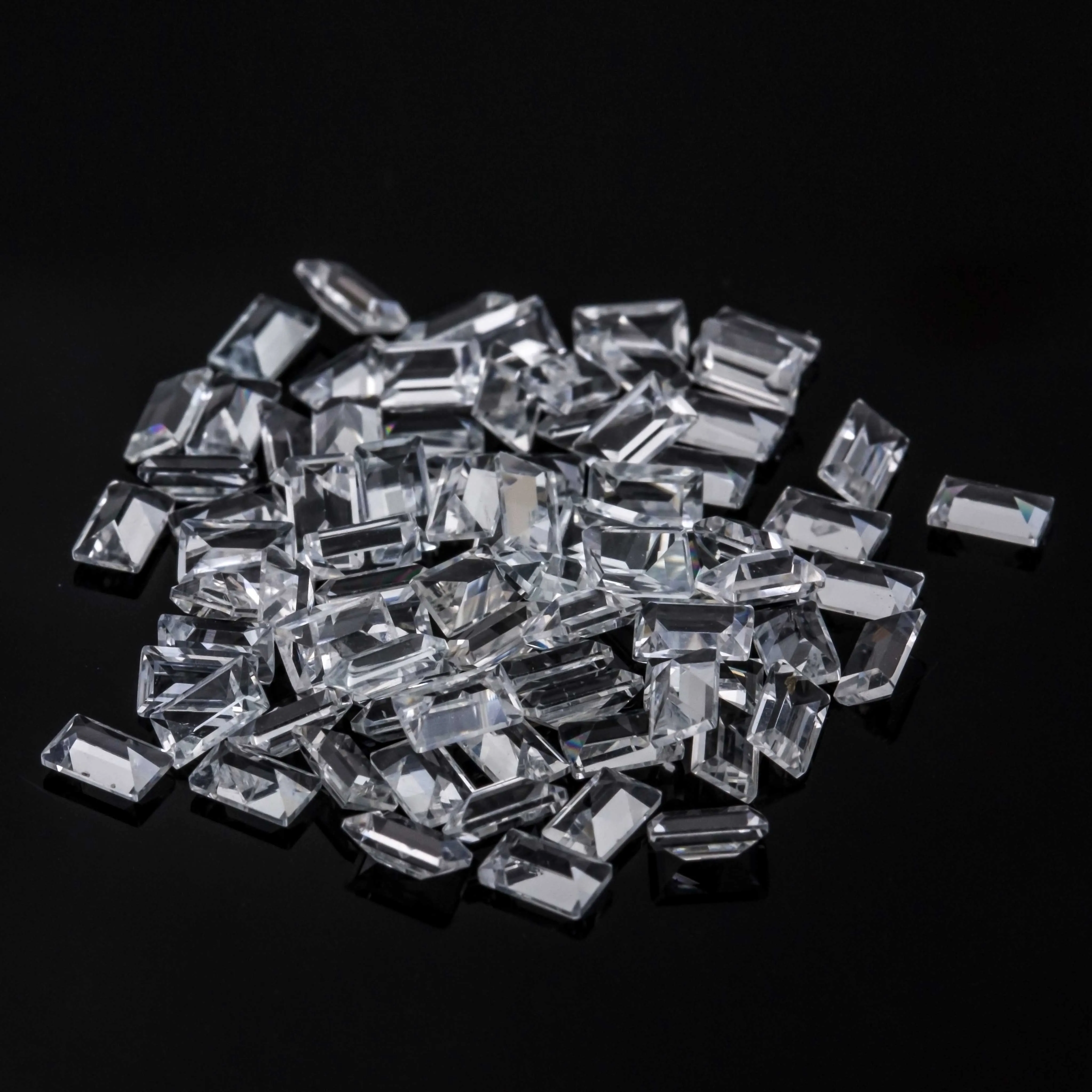 

Wholesale Factory Natural Loose Gemstome Jewelry Making Set in Earrings Necklace Bracelet 1.5*2mm Gift White Zircon