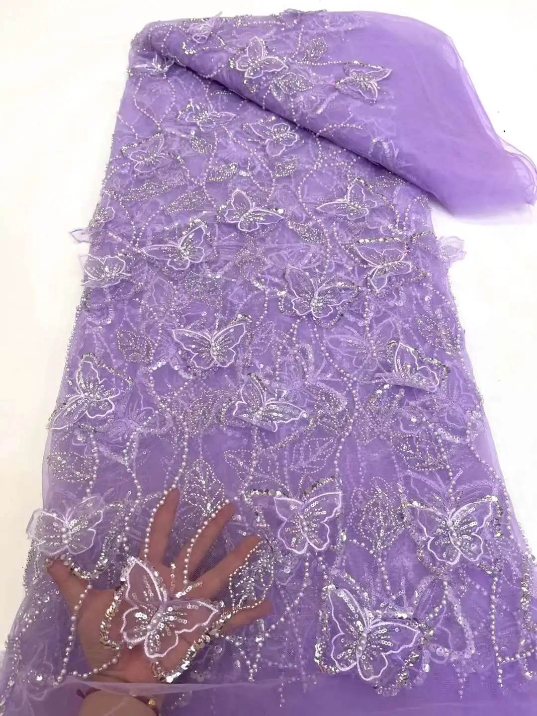 Новейшая африканская кружевная ткань Iris Japonica роскошные французские блестки