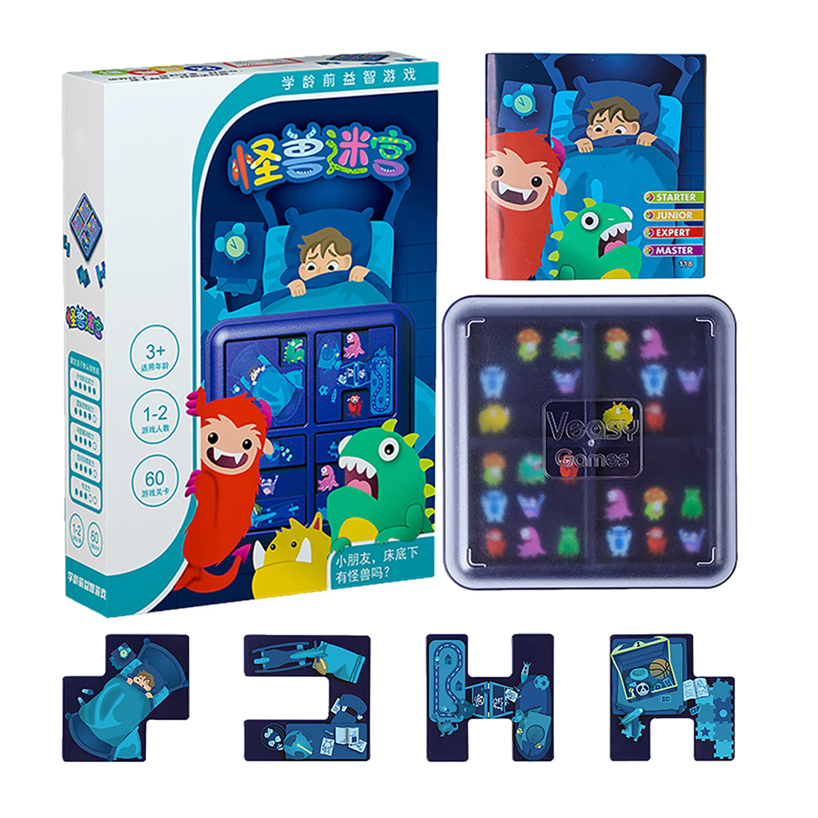 

Kid Board Games Hide Monsters Board Game Maze Brain Puzzle Toy STEM Learning Toys With Manual Educational Desktop Toys For Boys