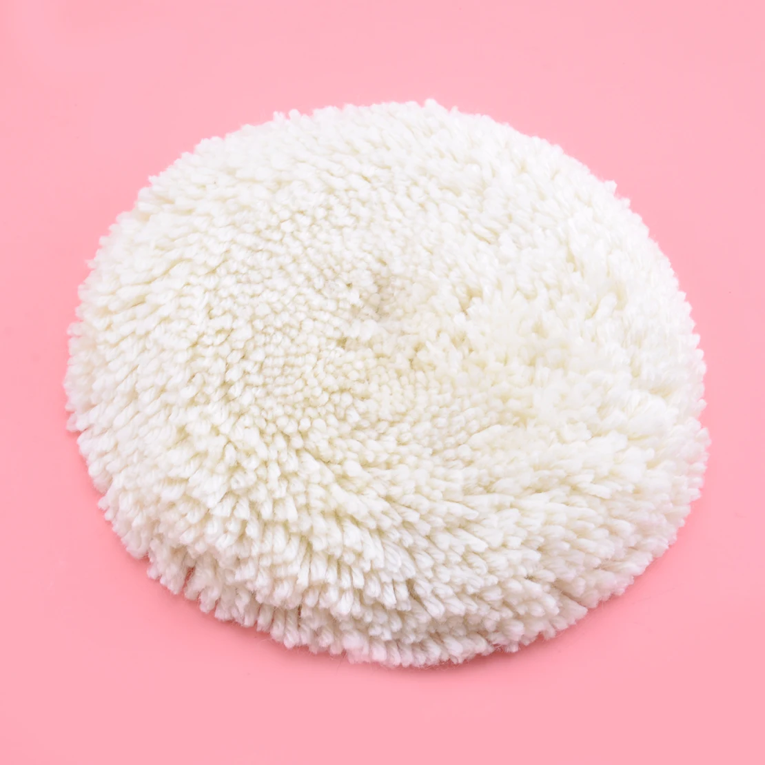 

1pc 6 Inch Polishing Buffing Pad Natural Wool Hook Loop for Car Polisher Compound Cutting Universal New