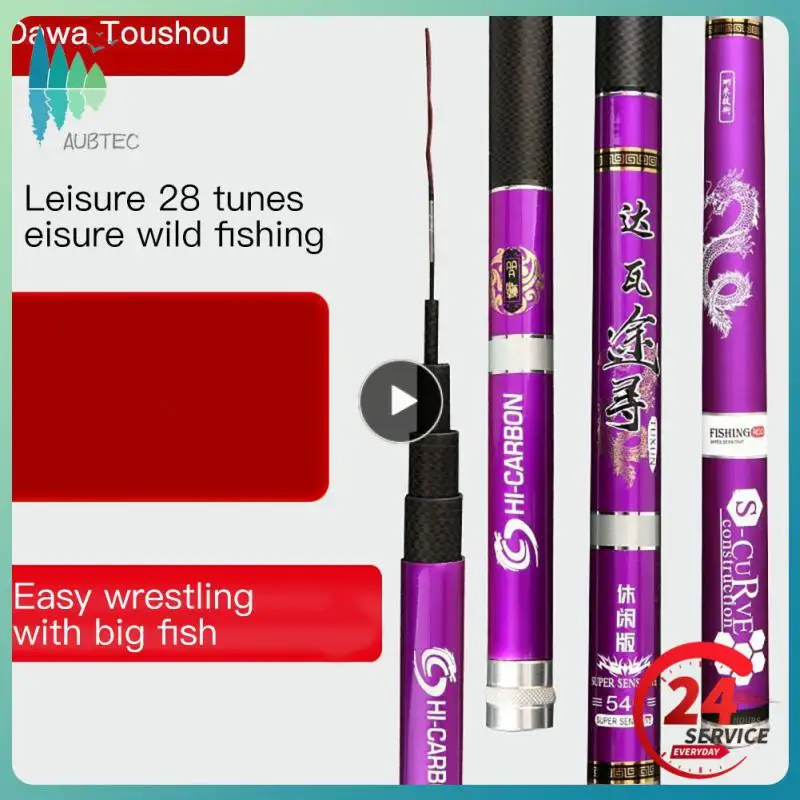 

Telescopic Rod Anti-slip And Wear-resistant Durable Fishing Rod Ultra-hard 28-tone Carbon Fiber Fishing Pole Fishing Accessories