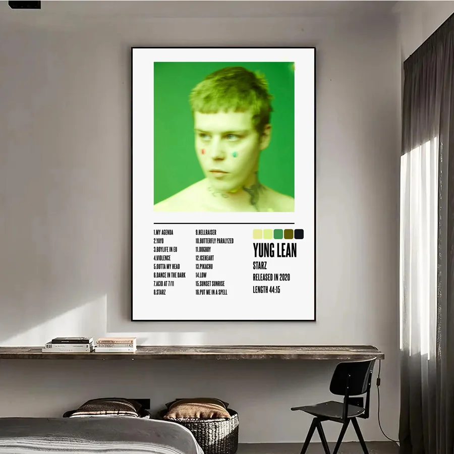Хит продаж музыкальный альбом Yung Lean Tracklist Starz в стиле хип-хоп Обложка для альбома