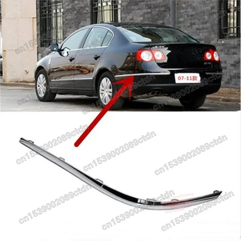 

For VW Volkswagen Passat B6 2006 2007 2008 2009 2010 ABS Rear bumper trim Chrome trim Protector strip Car Accessories