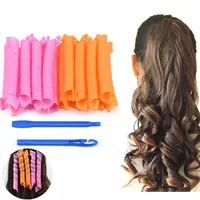 10/20PCS 30/45CM Magic Hair Rollers Curlers Kit Snail Shape Not Waveform Spiral Round Curls No Heat Curler for Extra Long Hair