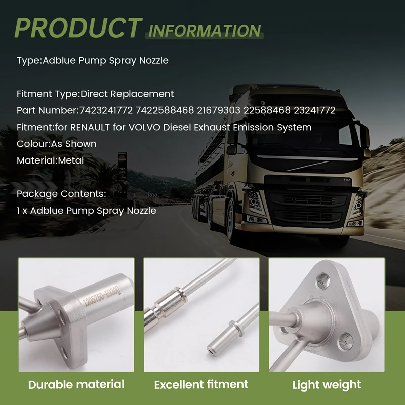 Распылительная насадка Adblue для дизельной выхлопной системы RENAULT VOLVO 21679303 23241772