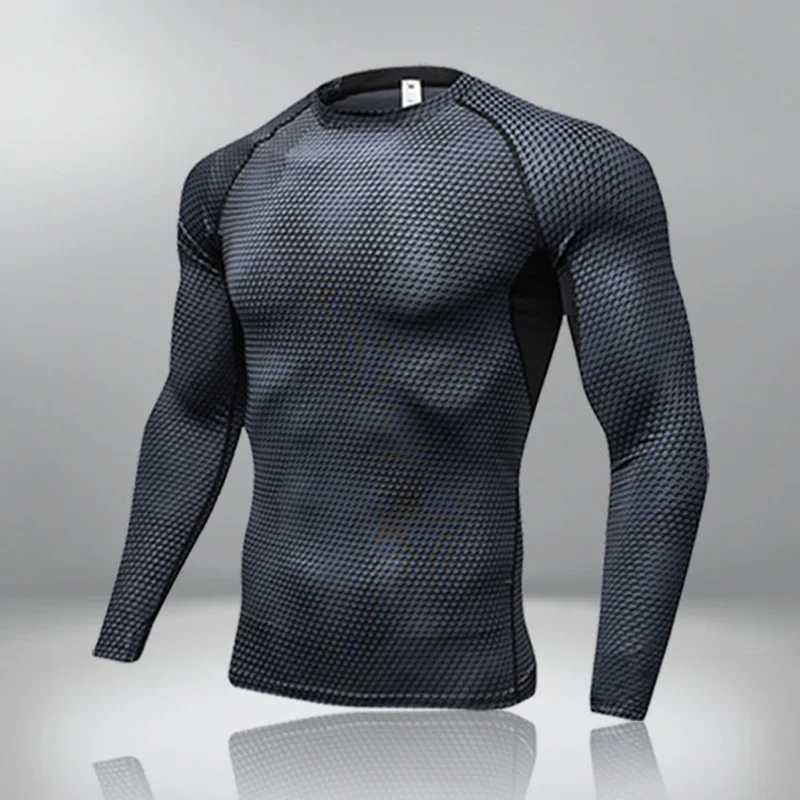 

Мужская спортивная футболка для бодибилдинга, быстросохнущие брюки, компрессионный топ с коротким рукавом, футболка для тренажерного зала,...