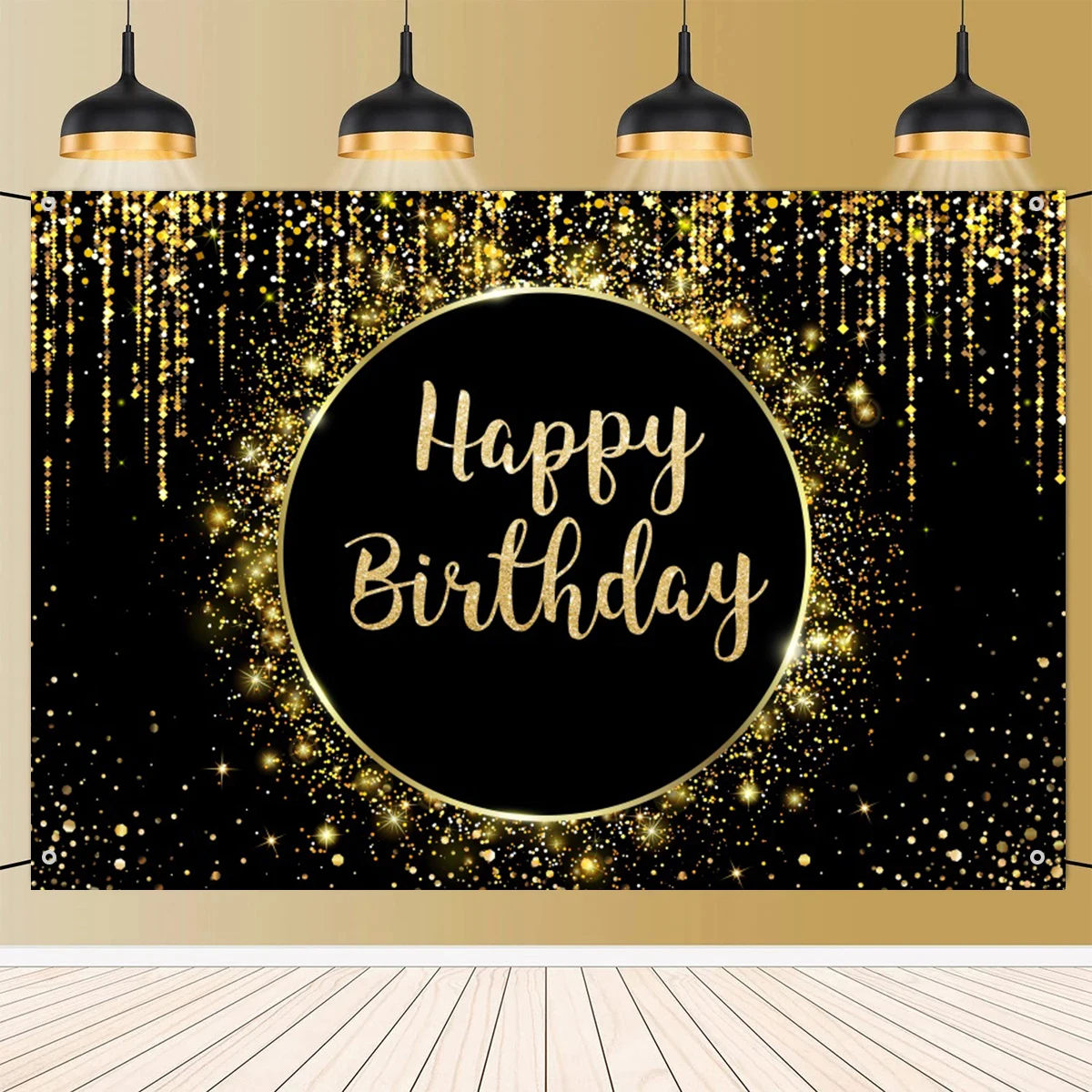 Блестящий Фон для дня рождения украшение вечеринки в честь Дня Рождения взрослых