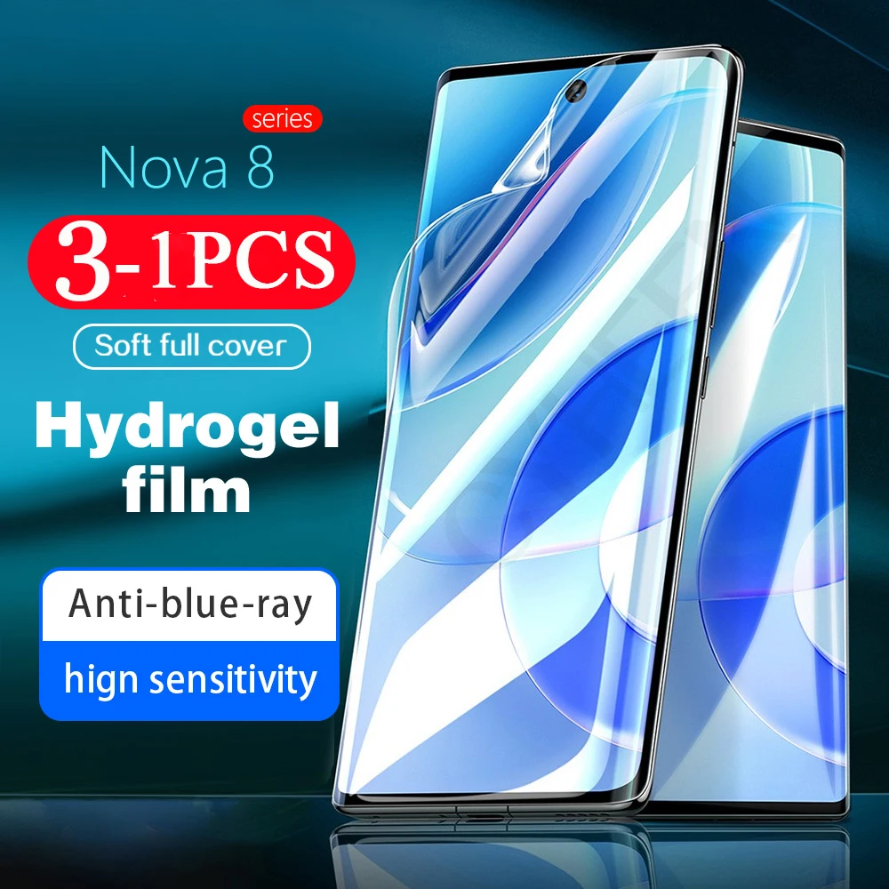 

Гидрогелевая пленка 3/2/1 шт. для huawei Nova 10 10Z 9 Pro 8 7 SE youth 8i, не стекло, мягкая полноэкранная защитная пленка